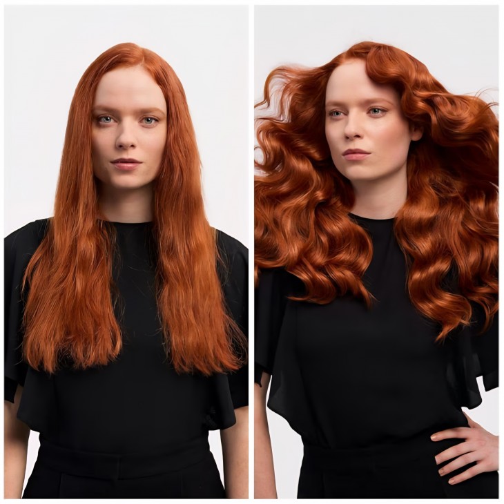 Styler și uscător de păr Dyson Airwrap i.d.™ Straight + Wavy, coafare inteligentă pentru păr drept și ondulat, fără temperaturi extreme, culoarea ceramic pink, livrare 7-9 zile