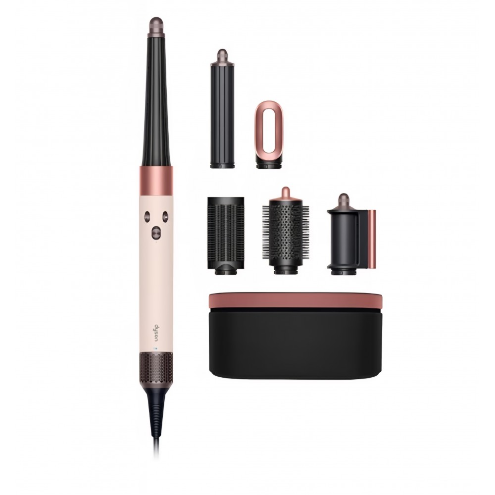 Styler și uscător de păr Dyson Airwrap i.d.™ Straight + Wavy, coafare inteligentă pentru păr drept și ondulat, fără temperaturi extreme, culoarea ceramic pink, livrare 7-9 zile