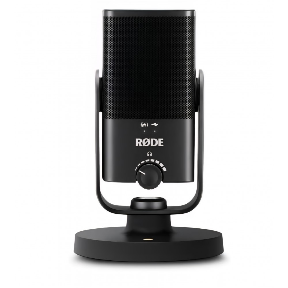 Microfon USB profesional RØDE NT-USB Mini, condensator de studio, pentru podcast, streaming, gaming, producție muzicală și înregistrări vocale, negru, livrare 7-9 zile
