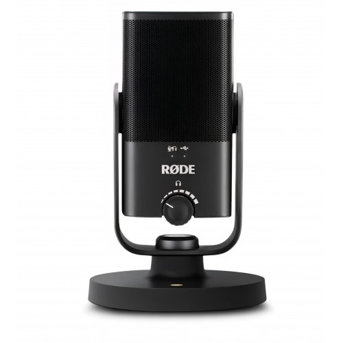 Microfon USB profesional RØDE NT-USB Mini, condensator de studio, pentru podcast, streaming, gaming, producție muzicală și înregistrări vocale, negru, livrare 7-9 zile