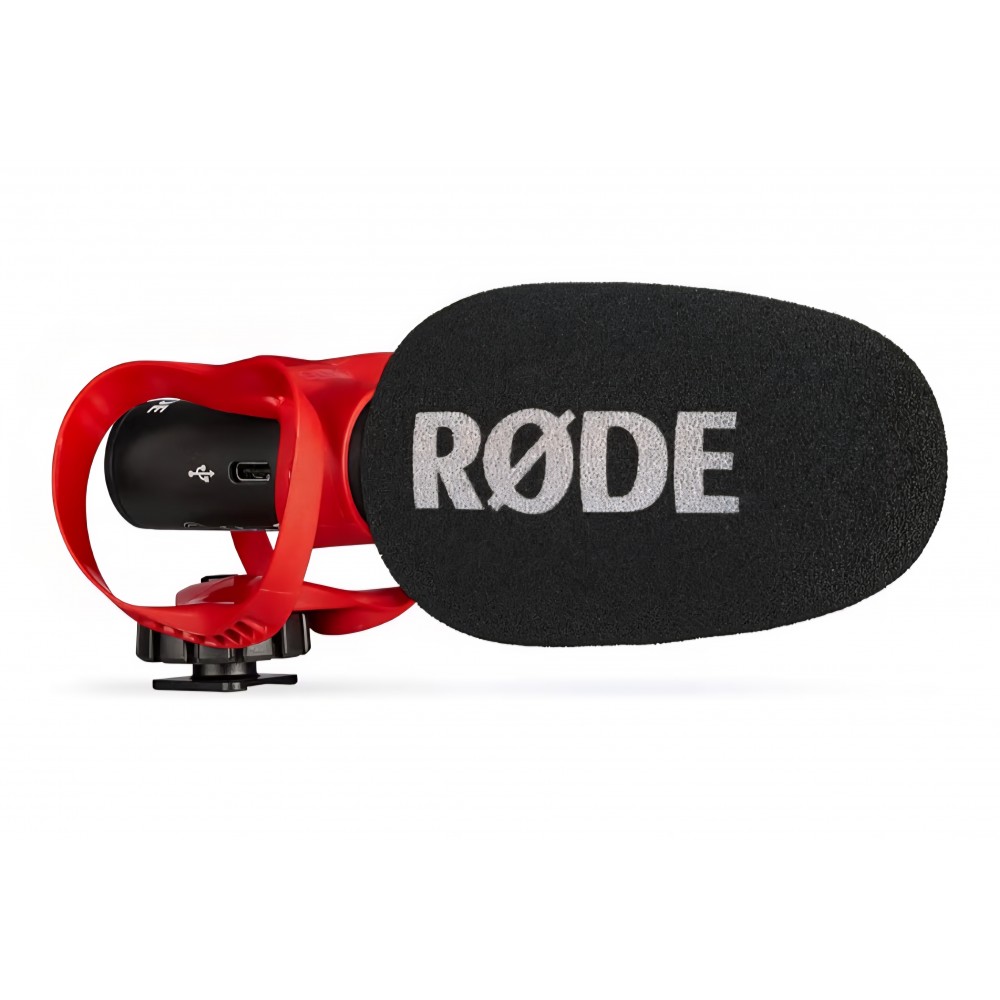 Microfon shotgun RØDE VideoMic GO II, ultra-compact, pentru cameră foto/video, USB și 3,5 mm, ideal pentru filmare, podcasting și creare de conținut, livrare 7-9 zile
