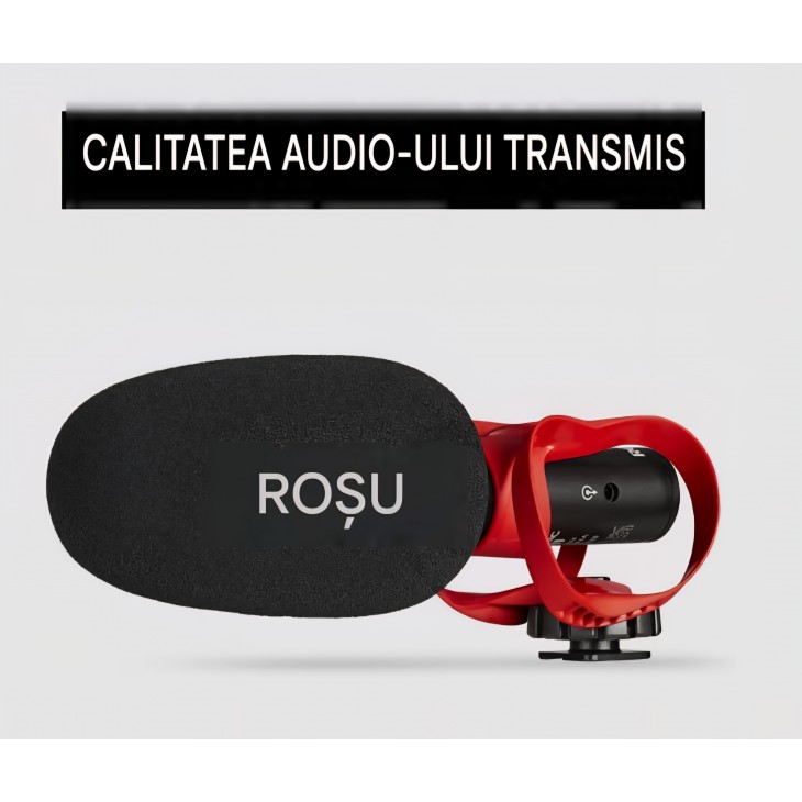 Microfon shotgun RØDE VideoMic GO II, ultra-compact, pentru cameră foto/video, USB și 3,5 mm, ideal pentru filmare, podcasting și creare de conținut, livrare 7-9 zile
