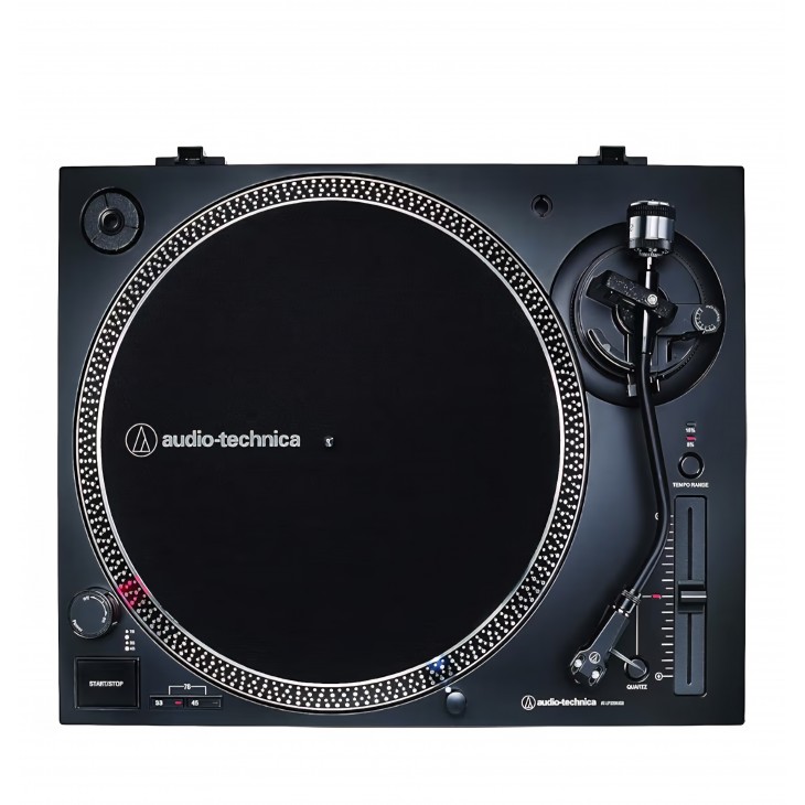 Pickup Audio-Technica LP120XUSBBK, transmisie directă, ieșire analogică și USB, pentru redarea și digitalizarea discurilor de vinil, negru, livrare 7-9 zile