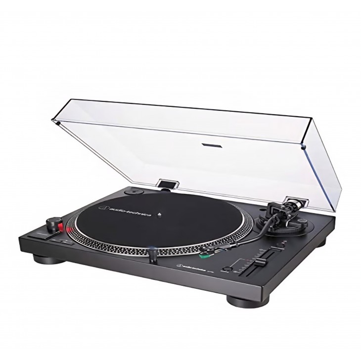 Pickup Audio-Technica LP120XUSBBK, transmisie directă, ieșire analogică și USB, pentru redarea și digitalizarea discurilor de vinil, negru, livrare 7-9 zile