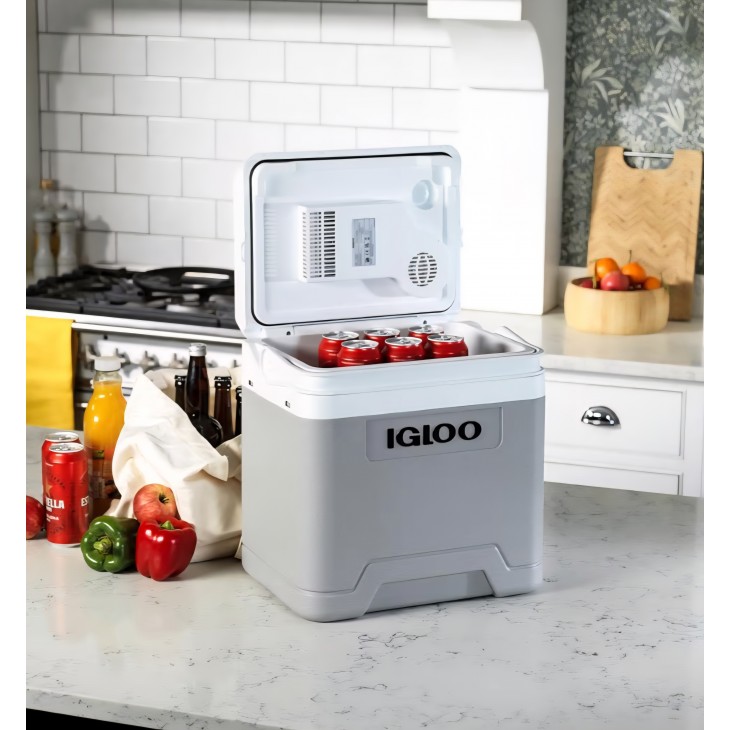 Ladă frigorifică electrică IGLOO IE27 DC, 26L, alimentare 12V, mini frigider portabil pentru mașină și călătorii, livrare 7-8 zile