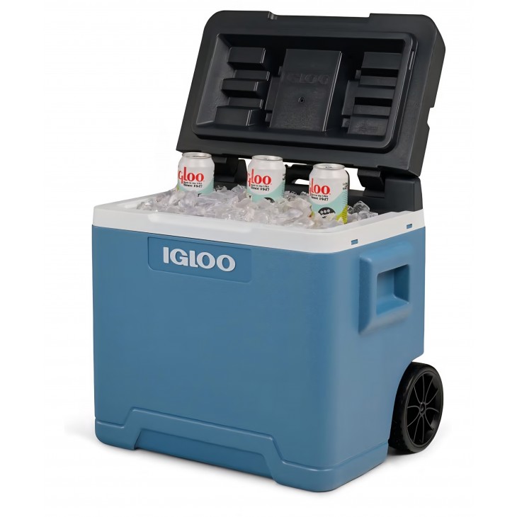 Ladă frigorifică pasivă IGLOO IP42 Scooter, 42L, cu roți și mâner telescopic, pentru camping și călătorii, livrare 7-8 zile