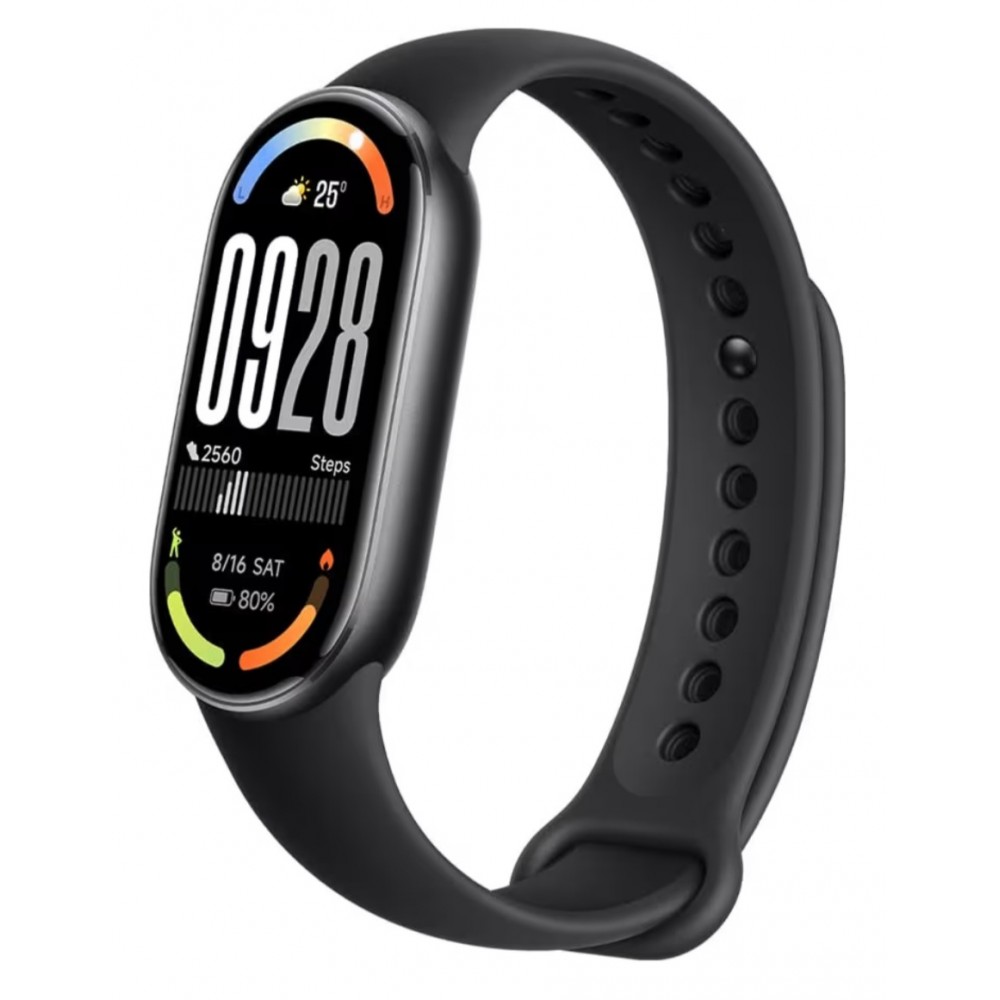 Brățară fitness inteligentă, Xiaomi Smart Band 10, display AMOLED 1.72”, autonomie până la 21 zile, monitorizare sănătate și sport, negru