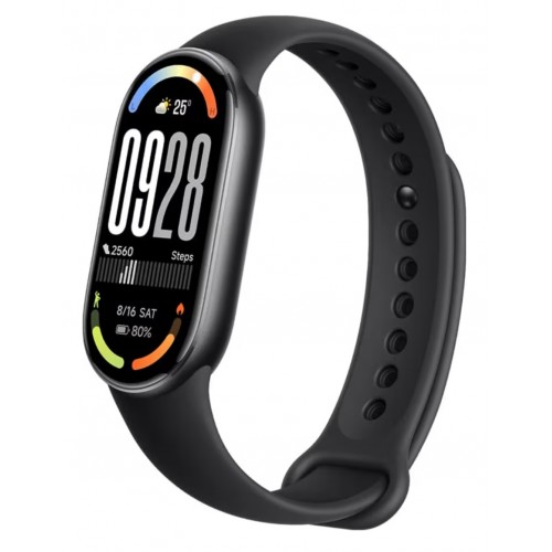 Brățară fitness inteligentă, Xiaomi Smart Band 10, display AMOLED 1.72”, autonomie până la 21 zile, monitorizare sănătate și sport, negru