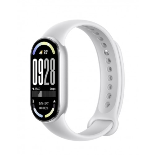 Brățară fitness inteligentă, Xiaomi Smart Band 10, display AMOLED 1.72”, autonomie până la 21 zile, monitorizare sănătate și sport, argintiu