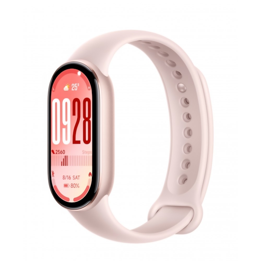 Brățară fitness inteligentă, Xiaomi Smart Band 10, display AMOLED 1.72”, autonomie până la 21 zile, monitorizare sănătate și sport, roz