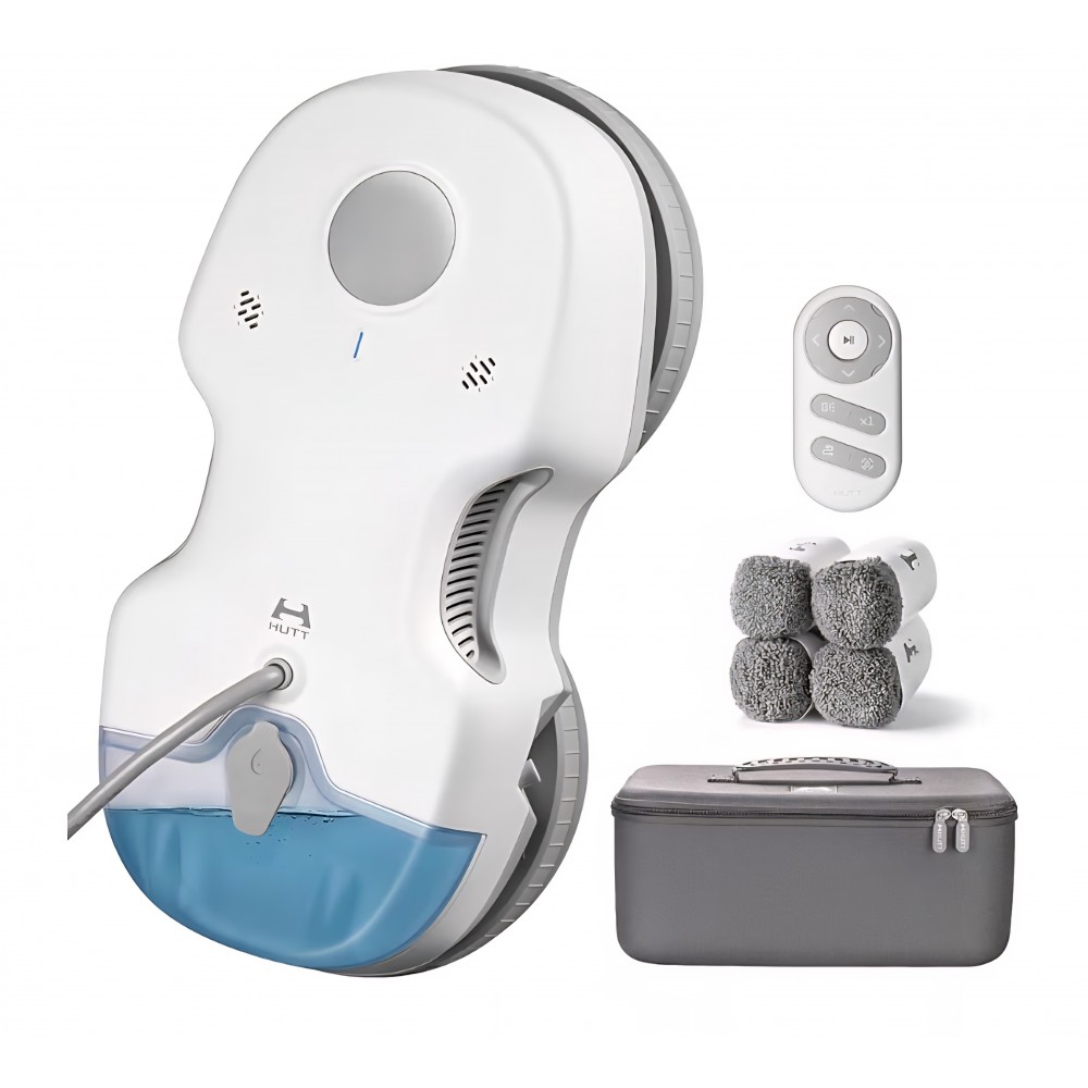 Robot pentru curățat geamuri HUTT S7, pulverizare activă, aspirație 6500 Pa, rezervor 80 ml, cu husă de transport, livrare 8-9 zile