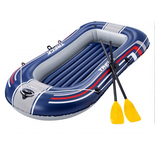 Barcă gonflabilă Bestway Hydro-Force Treck X1, 2 persoane, cu vâsle și pompă, pentru lacuri, pescuit și agrement, livrare 7-9 zile