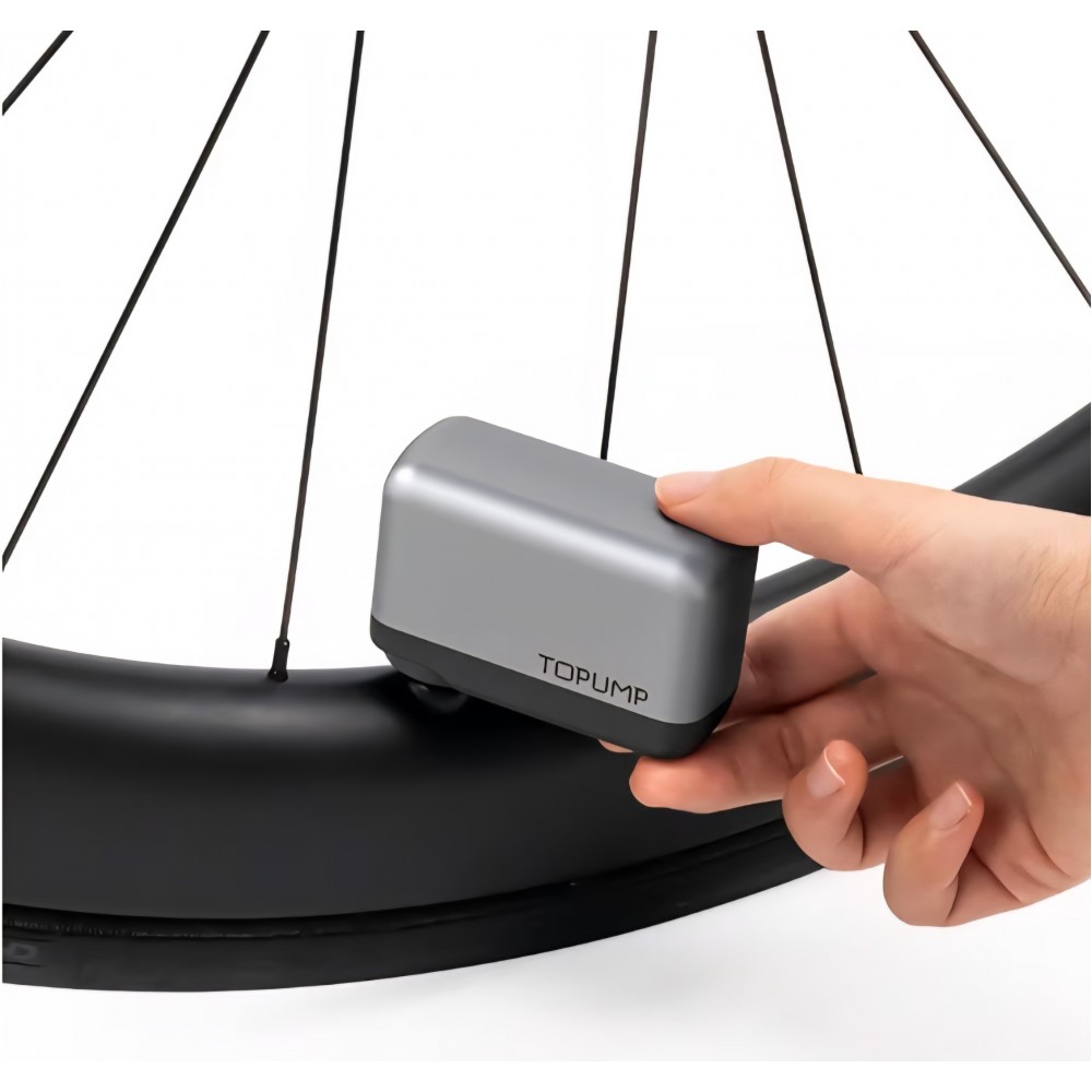Mini pompă electrică TOPUMP pentru bicicletă, portabilă, 120 PSI, compatibilă cu valve Presta și Schrader, livrare 8-9 zile