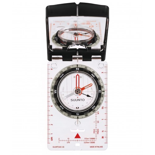 Busolă profesională SUUNTO MC-2, cu oglindă, clinometru și corecție reglabilă a declinației, fabricată în Finlanda, livrare 9-10 zile
