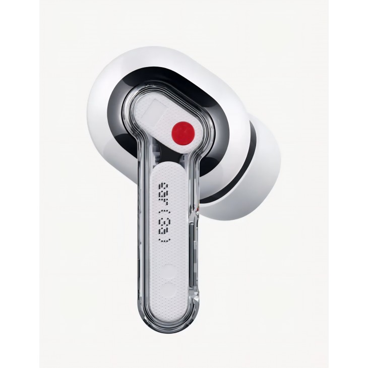 Casti True Wireless Nothing Ear (3a), Bluetooth 6.0, Active Noise Cancellation, Hi-Res Audio, LDAC, autonomie până la 42 ore, White, livrare  7-9 zile