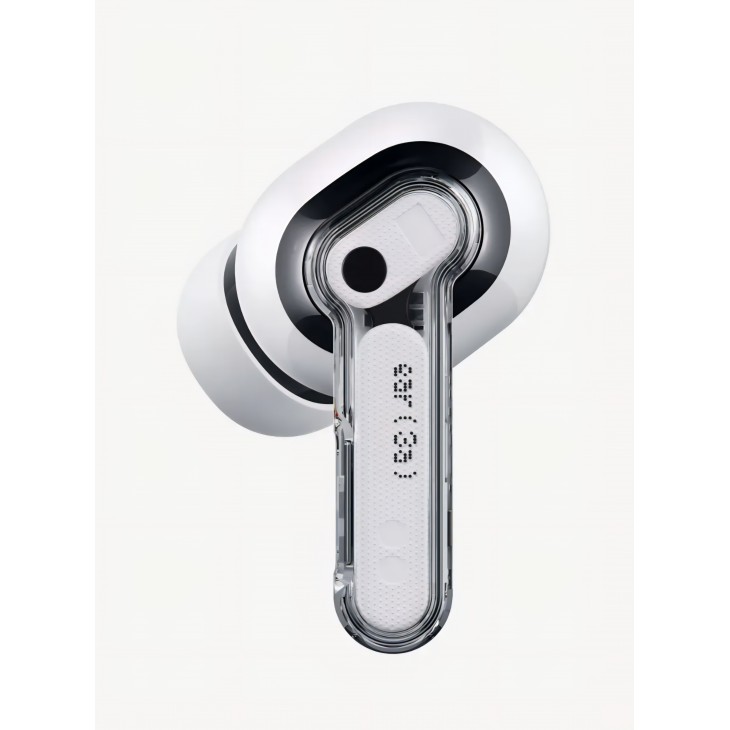 Casti True Wireless Nothing Ear (3a), Bluetooth 6.0, Active Noise Cancellation, Hi-Res Audio, LDAC, autonomie până la 42 ore, White, livrare  7-9 zile