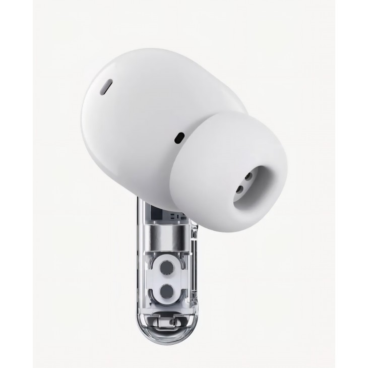 Casti True Wireless Nothing Ear (3a), Bluetooth 6.0, Active Noise Cancellation, Hi-Res Audio, LDAC, autonomie până la 42 ore, White, livrare  7-9 zile