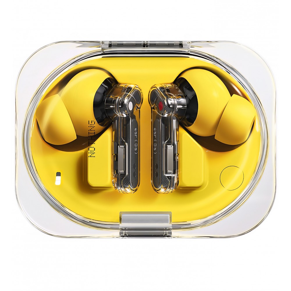 Casti True Wireless Nothing Ear (3a), Bluetooth 6.0, Active Noise Cancellation, Hi-Res Audio, LDAC, autonomie până la 42 ore, Galben, livrare  7-9 zile