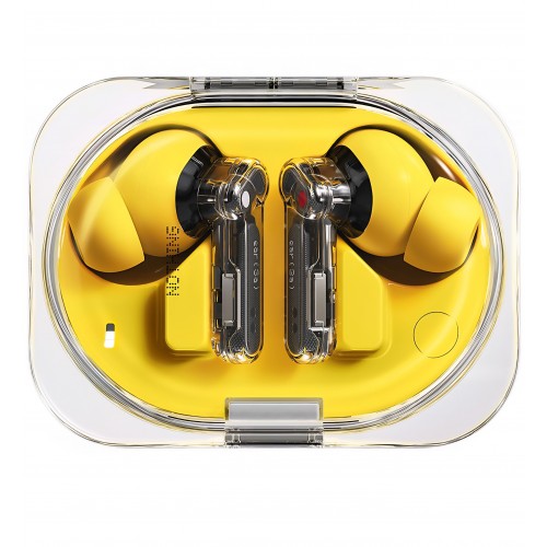 Casti True Wireless Nothing Ear (3a), Bluetooth 6.0, Active Noise Cancellation, Hi-Res Audio, LDAC, autonomie până la 42 ore, Galben, livrare  7-9 zile