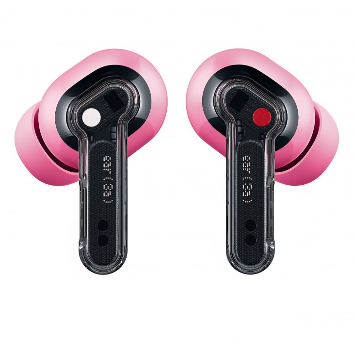 Casti True Wireless Nothing Ear (3a), Bluetooth 6.0, Active Noise Cancellation, Hi-Res Audio, LDAC, autonomie până la 42 ore, Roz, livrare  7-9 zile
