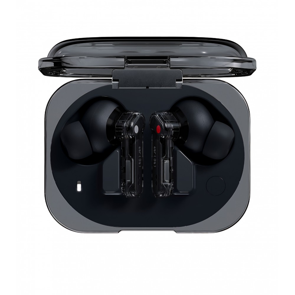 Casti True Wireless Nothing Ear (3a), Bluetooth 6.0, Active Noise Cancellation, Hi-Res Audio, LDAC, autonomie până la 42 ore, Negru, livrare  7-9 zile