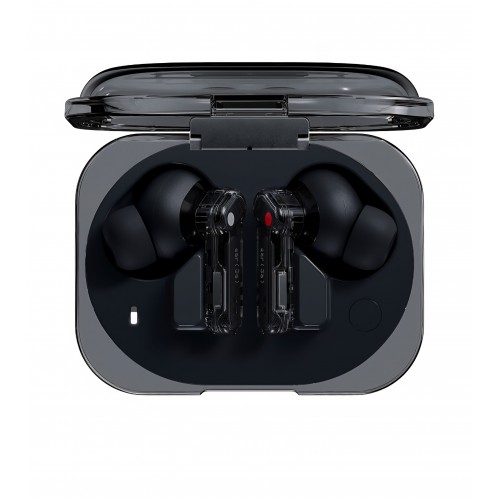 Casti True Wireless Nothing Ear (3a), Bluetooth 6.0, Active Noise Cancellation, Hi-Res Audio, LDAC, autonomie până la 42 ore, Negru, livrare  7-9 zile
