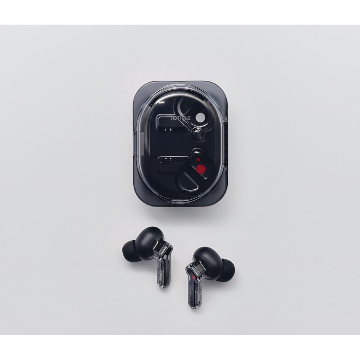 Casti True Wireless Nothing Ear (3a), Bluetooth 6.0, Active Noise Cancellation, Hi-Res Audio, LDAC, autonomie până la 42 ore, Negru, livrare  7-9 zile