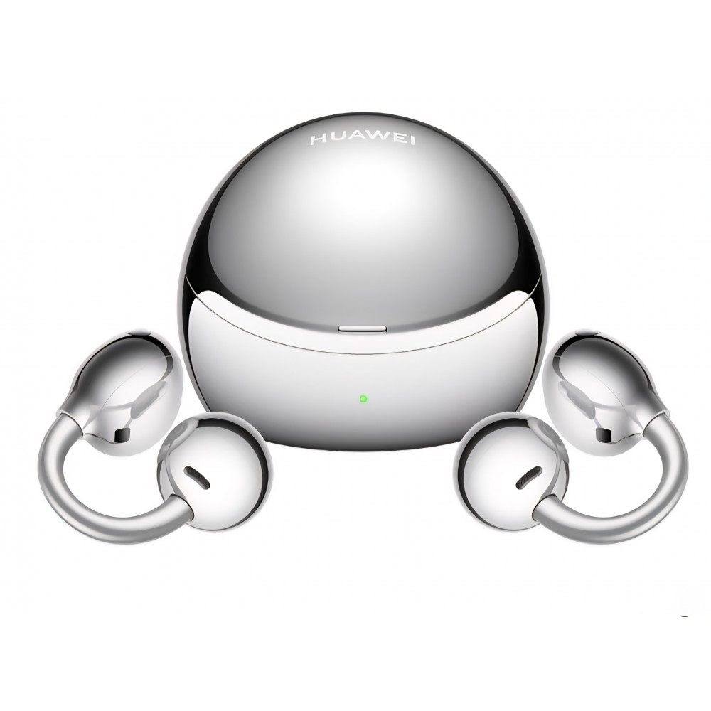 Căști wireless HUAWEI FreeClip 2 S, Open-Ear, Bluetooth, IP57, apeluri HD, compatibile iOS și Android, Silver, livrare 8-9 zile