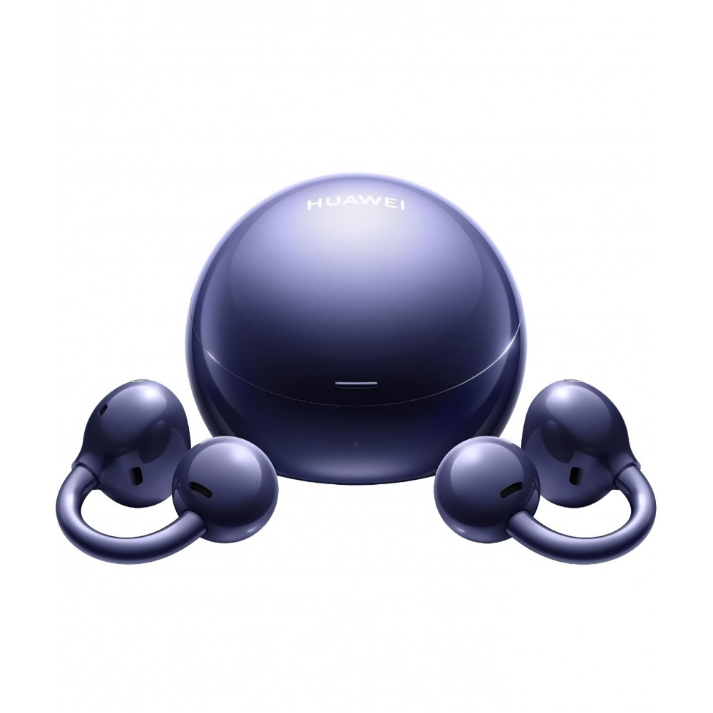 Căști wireless HUAWEI FreeClip 2 S, Open-Ear, Bluetooth, IP57, apeluri HD, compatibile iOS și Android, Albastru metalic, livrare 8-9 zile