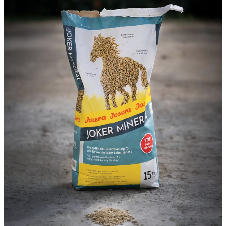 Supliment mineral pentru cai Josera Joker Mineral, 15 kg, hrană complementară premium pentru toate rasele de cai, livrare 7-8 zile
