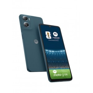 Telefon mobil Motorola Moto G06, Dual SIM, 4 GB RAM, 64 GB, ecran 6,88" 120 Hz, baterie 5200 mAh, cameră 50 MP, Albastru