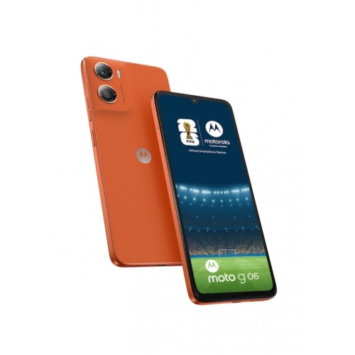 Telefon mobil Motorola Moto G06, Dual SIM, 4 GB RAM, 64 GB, ecran 6,88" 120 Hz, baterie 5200 mAh, cameră 50 MP, Orange Telefon mobil Motorola Moto G06, Dual SIM, 4 GB RAM, 64 GB, ecran 6,88" 120 Hz, baterie 5200 mAh, cameră 50 MP, Orange