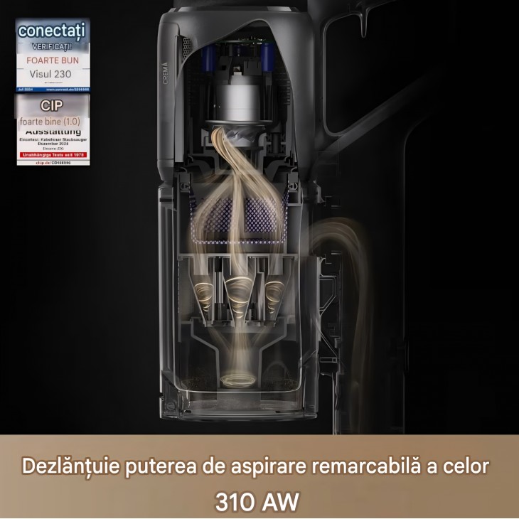 Aspirator vertical fără fir Dreame Z30, 310 AW, 28.000 Pa, iluminare CelesTect LED, control inteligent al puterii, perie anti-încurcare, filtrare 99,99%, livrare 7-9 zile
