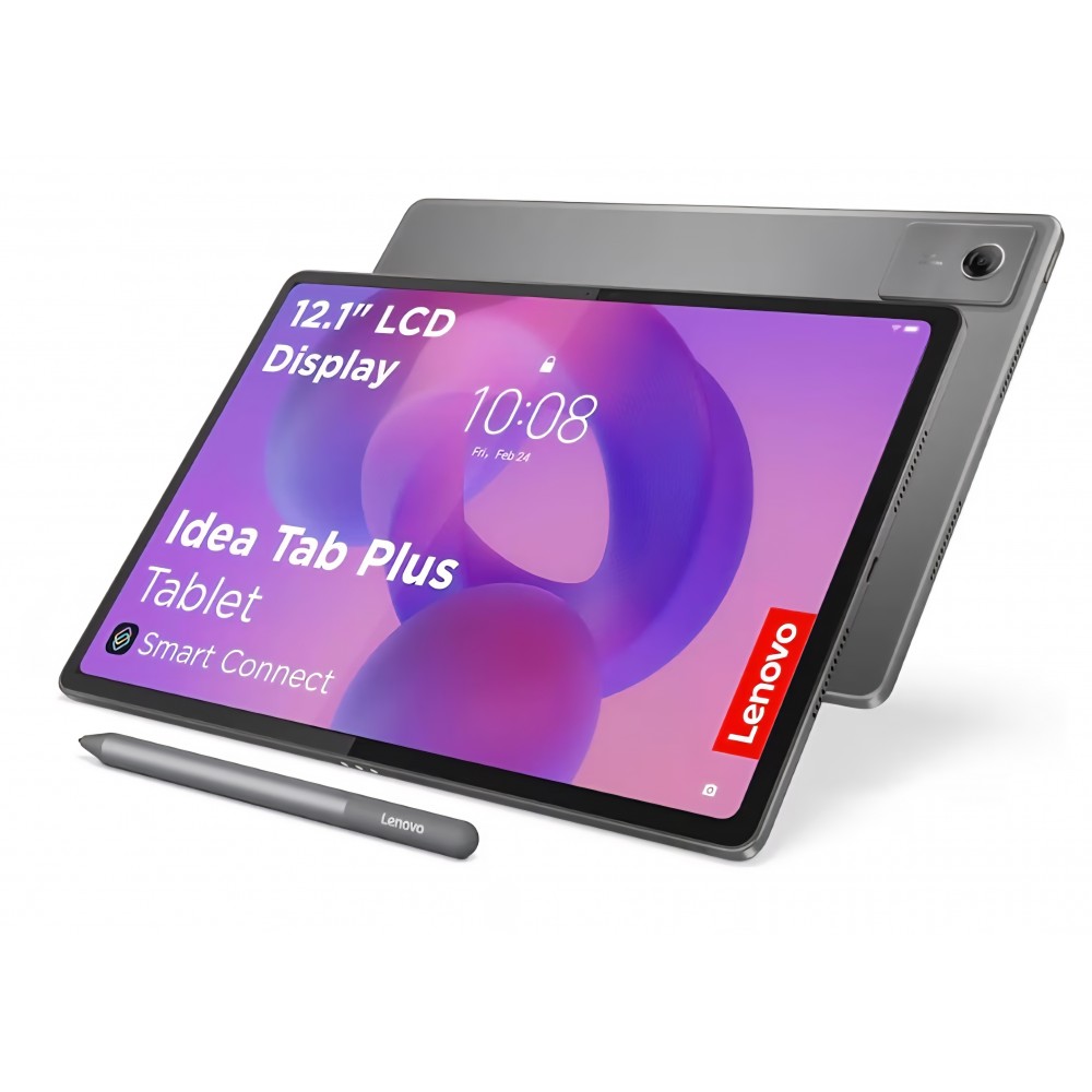 Tableta Lenovo Idea Tab Plus, 12.1", 2.5K, 8GB RAM, 128GB, MediaTek Dimensity 6400, Android 15, Luna Grey, cu Pen inclus, livrare 7-8 zile