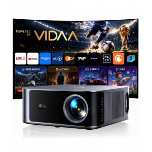 Videoproiector Smart TOPTRO TP09, 4K, Full HD 1080p, 2000 ANSI lumeni, VIDAA OS, Netflix, Dolby Audio, HDR10, Autofocus, Keystone automat, control vocal livrare 7-9 zile