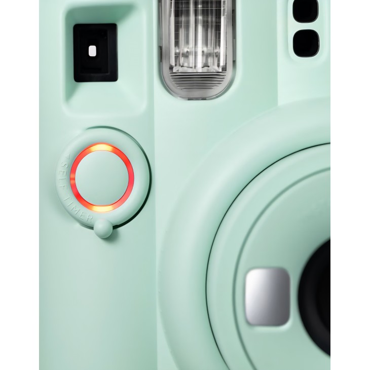 Camera foto instant FUJIFILM Instax Mini 13, Green Lagoon – imprimare instant, oglinda selfie, mod Close-Up si expunere automata, livrare 5-7 zile