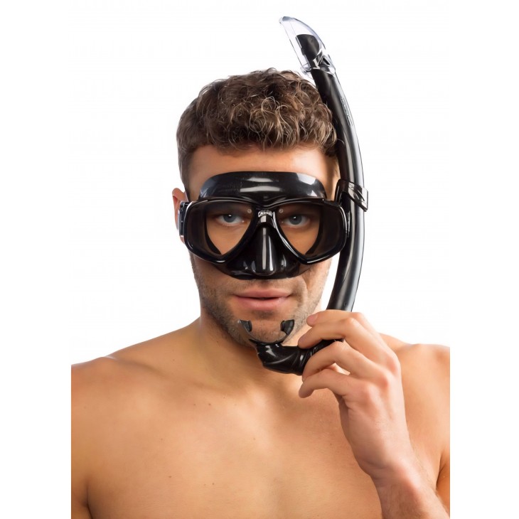 Set snorkeling Cressi Perla, masca si snorkel, unisex adulti, silicon, lentila panoramica, marime universala, livrare 7-9 zile