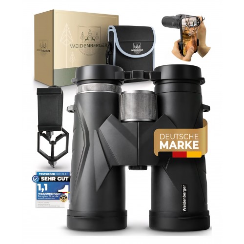 Binoclu profesional, Weidenberger 12x42, prisme BAK4 HD, lentile FMC, umplere cu azot, impermeabil, corp din magneziu, pentru adulti si purtatori de ochelari, livrare 7-9 zlle