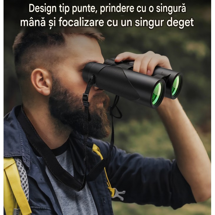 Binoclu profesional, Timorn 8x42, lentile FMC, camp vizual Larg, Impermeabil si Usor, pentru Observarea Pasarilor, Drumetii si Calatorii, livrare 7-9 zlle