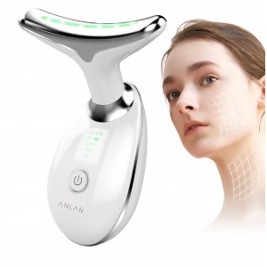 Aparat Masaj Facial ANLAN cu 3 Moduri, Incalzire pana la 45°C, Dispozitiv Beauty pentru Ingrijirea si Confortul Pielii, pentru Femei si Barbati, termen livrare 7-8 zile