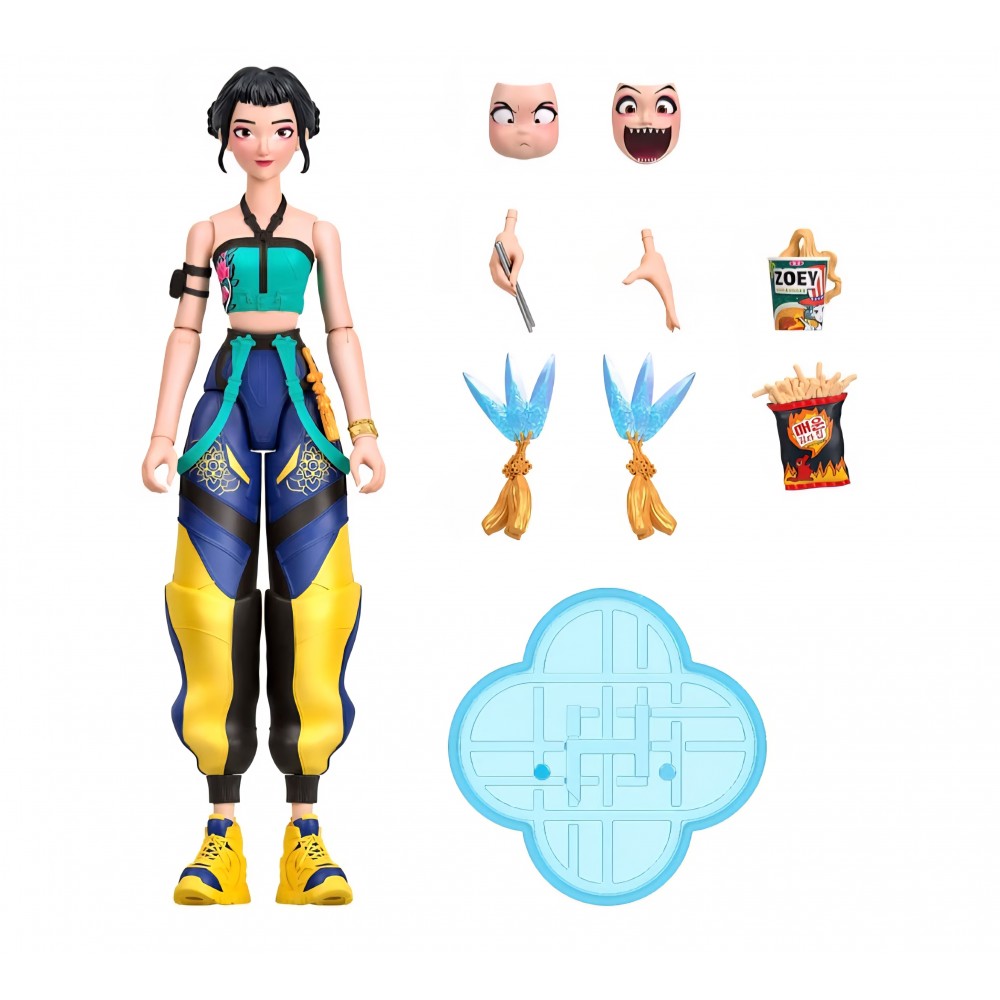 Figurina de Actiune Mattel KPop Demon Hunters HUNTR/X Zoey, 14.2 cm, 20 Puncte de Articulatie, Tinuta How It's Done, Spirit Blades, Fete si Maini Intershimbabile, Accesorii, JRY32