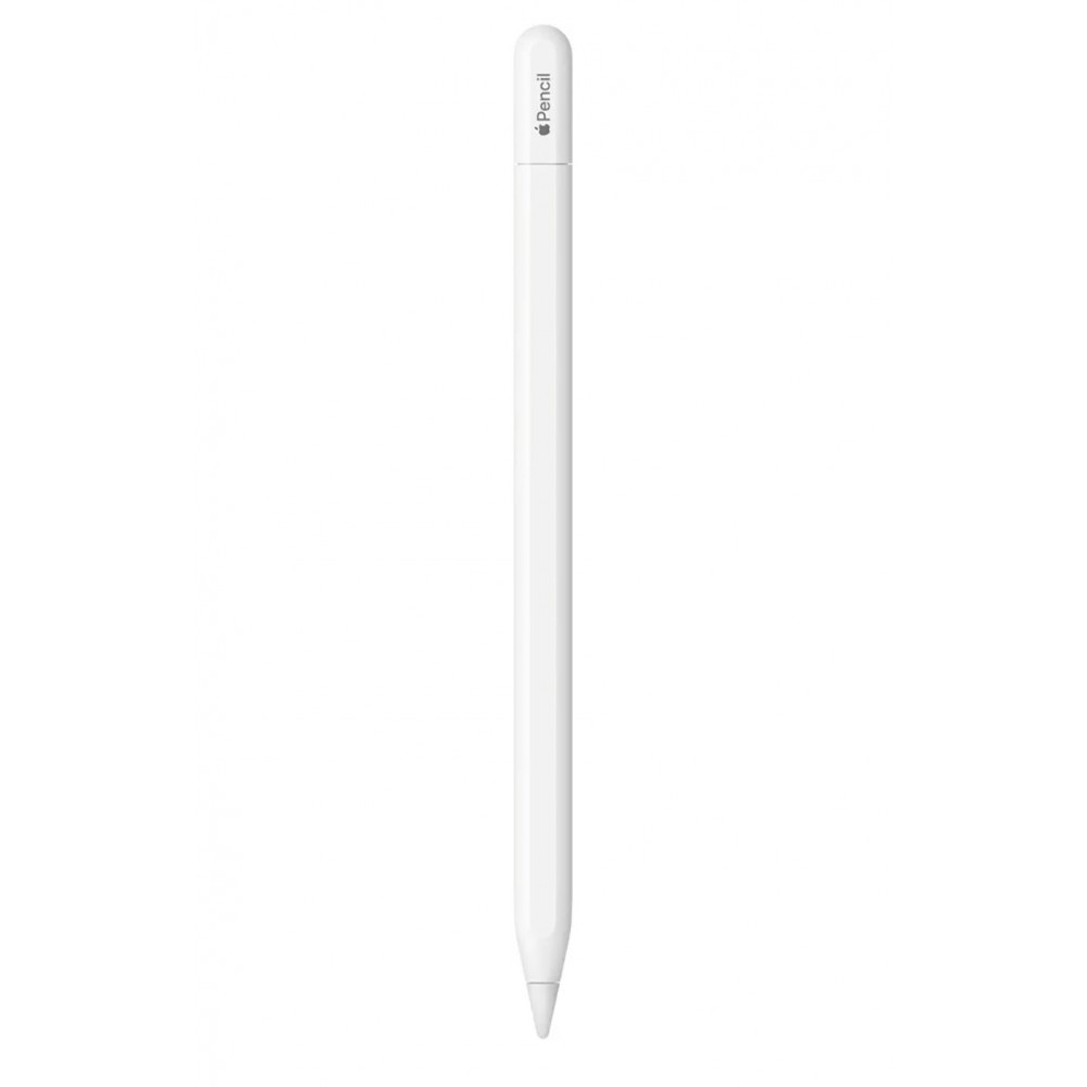 Apple Pencil USB-C pentru iPad, precizie la nivel de pixel, sensibilitate la inclinare, latenta redusa, incarcare si conectare USB-C
