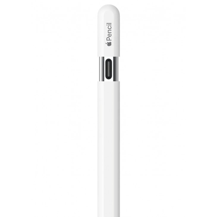 Apple Pencil USB-C pentru iPad, precizie la nivel de pixel, sensibilitate la inclinare, latenta redusa, incarcare si conectare USB-C