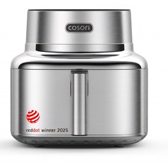 Air Fryer, COSORI Iconic Single, 7-in-1, 6,2 L, 96% metal, acoperire ceramica fara PFAS, 50+ retete, Silver