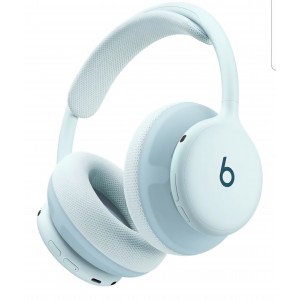 Casti wireless Over-Ear, Beats 360, Noise Cancelling, rezistente la apa si transpiratie, perne interschimbabile, Sky Blue
