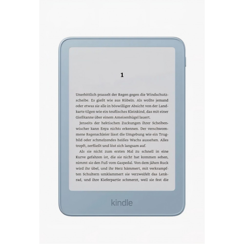 E-Reader, Amazon Kindle 32GB, generatie noua, ecran 6 inch, design subtire din aluminiu, fara reclame, Alpine Sky Aluminium