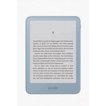 E-Reader, Amazon Kindle 32GB, generatie noua, ecran 6 inch, design subtire din aluminiu, fara reclame, Alpine Sky Aluminium