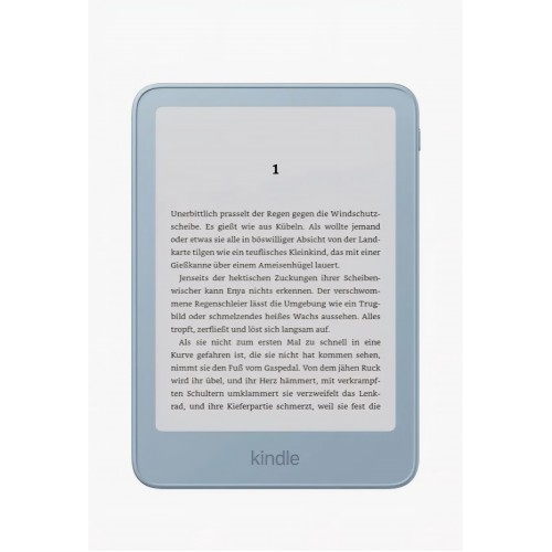 E-Reader, Amazon Kindle 32GB, generatie noua, ecran 6 inch, design subtire din aluminiu, fara reclame, Alpine Sky Aluminium
