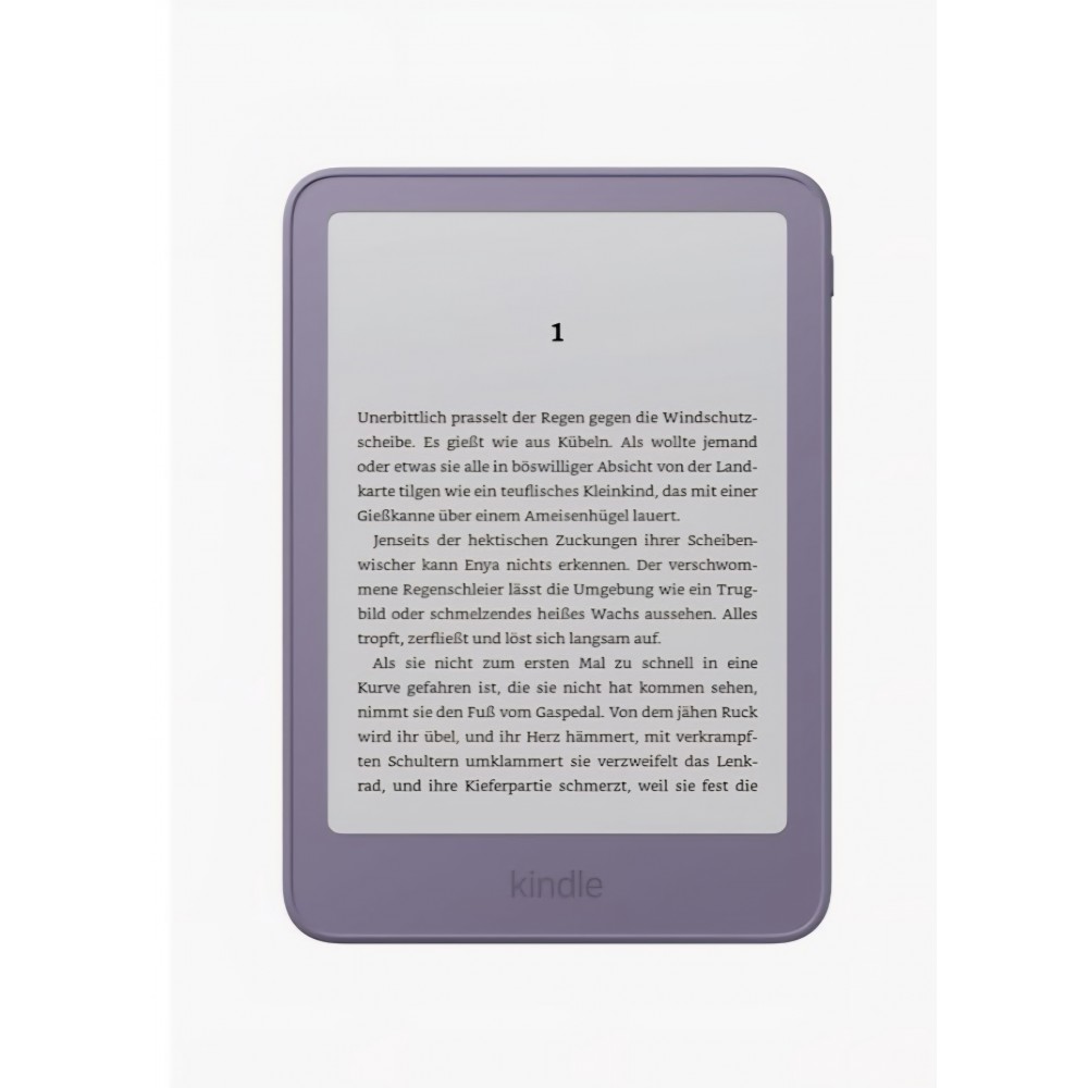 E-Reader, Amazon Kindle 16GB, generatie noua, ecran 6 inch, mai subtire si mai usor, fara reclame, Mov