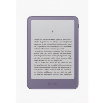 E-Reader, Amazon Kindle 16GB, generatie noua, ecran 6 inch, mai subtire si mai usor, fara reclame, Mov